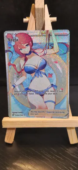 Pokemon Skyla Trainer Story Anime Waifu Foil Card - Image 1