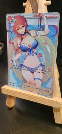 Pokemon Skyla Trainer Story Anime Waifu Foil Card - Image 3