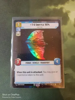 Star Wars Unlimited LotF Hyperspace Foil Card LOF787 T-6 Shuttle 1974 - Image 1
