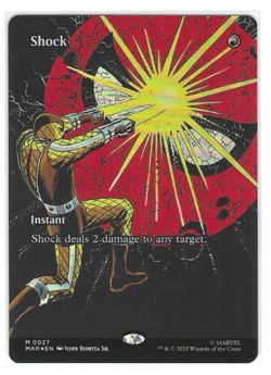 MTG Shock 0027 Foil (Borderless) M Marvel Universe Eternal-Legal NM MAR - Image 1