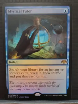 Mtg MYSTICAL TUTOR FOIL NM Dominaria Remastered DMR 060/261 -Argo- - Image 1