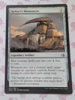 MTG Magic the Gathering Kefnet's Monument (231/347) Amonkhet - Image 1