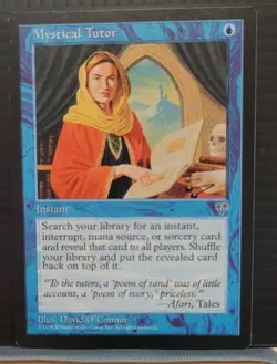 Mtg MYSTICAL TUTOR NM Mirage -Argo- - Image 1