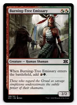 2022 MTG Burning-Tree Emissary Double Masters 2022 Common #189 - Image 1