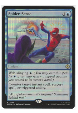 NM Foil Spider-Sense, MTG, Marvel's Spider-Man, Magic the Gathering, 46 - Image 1