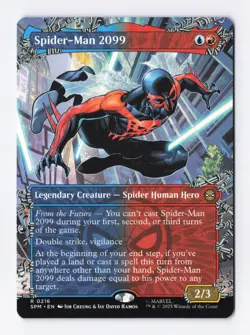 Spider-Man 2099 (Borderless) 0216 (R) MTG Marvel's Spider-Man (SPM) - Image 1