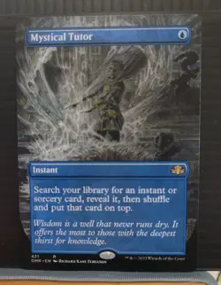 Mtg MYSTICAL TUTOR Borderless NM Dominaria Remastered DMR 421 -Argo- - Image 1