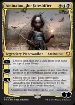 Aminatou, the Fateshifter -Foil Light Play MTG Commander 2018 - Image 1