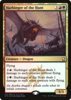Harbinger of the Hunt -Foil Light Play MTG Promos: Unique and Miscellaneous - Image 1
