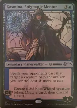 Kasmina Enigmatic Mentor Stained Glass -Foil Light Play MTG Secret Lair - Image 1