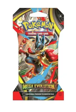 Pokemon Mega Evolution Sleeved New Booster Pack - 10 Cards / Pack - Random Art - Image 1