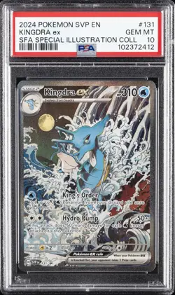 2024 POKEMON SVP EN-SV BLACK STAR PROMO #131 KINGDRA EX PSA 10 - Image 1