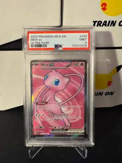 2023 Pokemon Mew en Mew EX Ultra Rare Card PSA 9 Mint 193/165 - Image 1