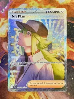 Pokemon N's Plan 170/086 SPECIAL ILLUSTRATION RARE Full Art BLACK BOLT 2025 NM/M - Image 1