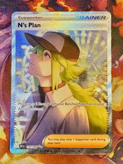 Pokemon N's Plan 170/086 SPECIAL ILLUSTRATION RARE Full Art BLACK BOLT 2025 NM/M - Image 2