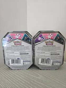 Pokemon TCG V Heroes Sylveon V, Espeon V Tin's NEW SEALED - Image 2