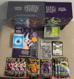 POKEMON PALDEAN FATES OPEN ETB 🎃PARTIAL MASTER SET🎃HOT ITEM👀🎃 👍 LAST ONE - Image 3