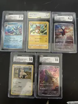 Lot Of 5 Graded Pokemon Slabs - Image 1