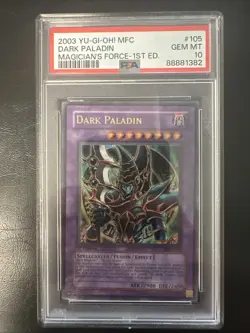 PSA 10 2003 Dark Paladin MFC-105 Ultra Rare 1st Edition *0281 YUGIOH - Image 1