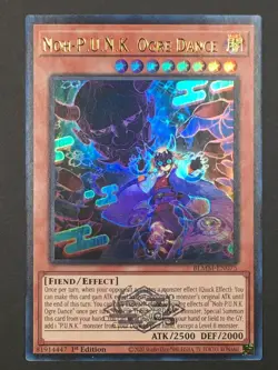 Yugioh Noh-P.U.N.K. Ogre Dance Ultra Rare Monster Mayhem BLMM-EN075 NM - Image 1