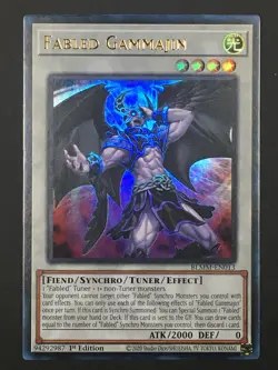 Yugioh Fabled Gammajin Ultra Rare Monster Mayhem BLMM-EN013 NM - Image 1