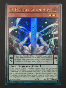 Yugioh D/D Scale Surveyor Ultra Rare Monster Mayhem BLMM-EN042 NM - Image 1