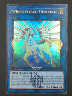 Yugioh Knightmare Unicorn Ultra Rare Monster Mayhem BLMM-EN092 NM - Image 1