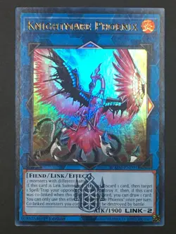 Yugioh Knightmare Phoenix Ultra Rare Monster Mayhem BLMM-EN091 NM - Image 1