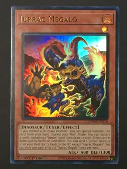 Yugioh Jurrac Megalo Ultra Rare Battles of Legend Monster Mayhem BLMM-EN016 NM - Image 1