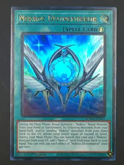Yugioh Nekroz Divinemirror Ultra Rare Monster Mayhem BLMM-EN027 NM - Image 1