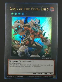 Yugioh King of the Feral Imps Ultra Rare Monster Mayhem BLMM-EN154 NM - Image 1