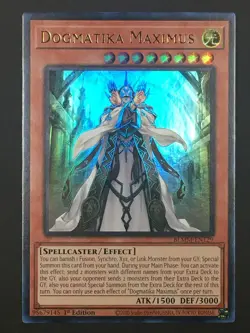 Yugioh Dogmatika Maximus Ultra Rare Battles of Legend: Monster Mayhem BLMM-EN129 - Image 1