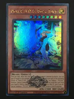 Yugioh Noh-P.U.N.K. Foxy Tune Ultra Rare Monster Mayhem BLMM-EN074 NM - Image 1