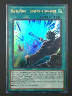 Yugioh Magia Magic - Thunder of Judgment Ultra Rare Monster Mayhem BLMM-EN047 - Image 1