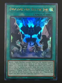 Yugioh Two-for-One Repair Job Ultra Rare Monster Mayhem BLMM-EN029 NM - Image 1