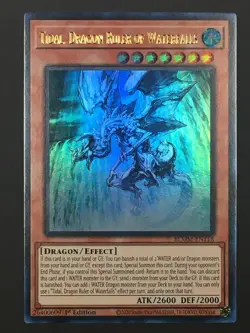 Yugioh Tidal, Dragon Ruler of Waterfalls Ultra Rare Monster Mayhem BLMM-EN118 - Image 1