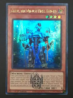 Yugioh Girsu, the Orcust Mekk-Knight Ultra Rare Monster Mayhem BLMM-EN088 NM - Image 1