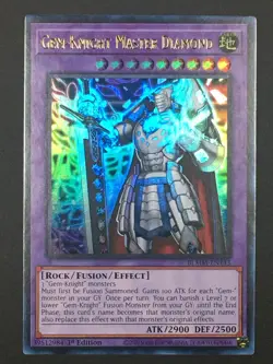 Yugioh Gem-Knight Master Diamond Ultra Rare Monster Mayhem BLMM-EN143 NM - Image 1