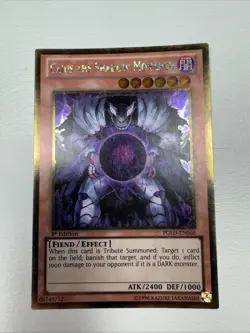 Caius the Shadow Monarch (PGLD-EN066) 1st Edition LP- Gold Rare Holo YuGiOh! - Image 1