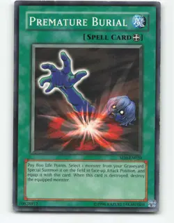 Premature Burial SD6-EN020 YuGiOh card - Image 1