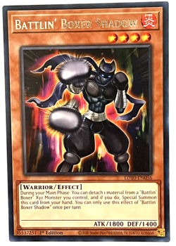 YuGiOh! - Battlin' Boxer Shadow - LD10-EN056 - 1st Ed Rare - Image 1