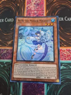 Yugioh Ni-Ni the Mirror Mikanko AMDE-EN026 Super Rare 1st Edition Near Mint - Image 1