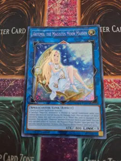 Yugioh Artemis, the Magistus Moon Maiden BLCR-EN095 Secret Rare 1st Edition NM - Image 1