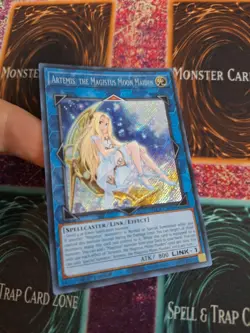 Yugioh Artemis, the Magistus Moon Maiden BLCR-EN095 Secret Rare 1st Edition NM - Image 2