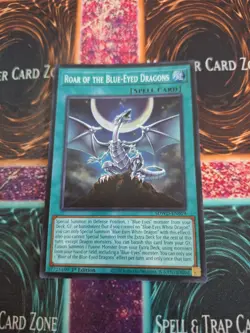 Yugioh Roar of the Blue-Eyed Dragons SDWD-EN019 Super Rare 1st Edition Near Mint - Image 1