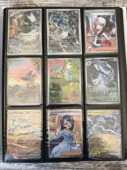 Pokemon 54 Card Lot Binder Collection SIRs IRs TGs Full Arts Shinys Poke Balls - Image 1
