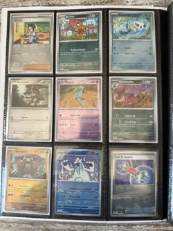 Pokemon 54 Card Lot Binder Collection SIRs IRs TGs Full Arts Shinys Poke Balls - Image 2