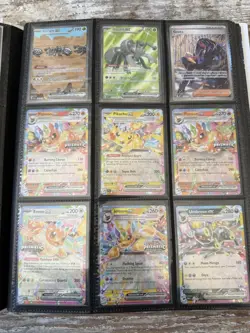 Pokemon 54 Card Lot Binder Collection SIRs IRs TGs Full Arts Shinys Poke Balls - Image 3