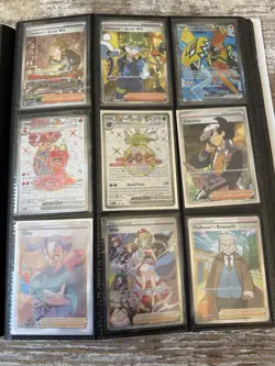 Pokemon 54 Card Lot Binder Collection SIRs IRs TGs Full Arts Shinys Poke Balls - Image 5