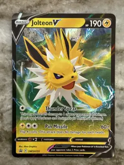 Pokemon Jolteon V SWSH151 Sword Shield Black Promo Cards Promo Holo - Image 1